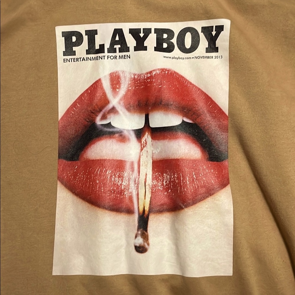 Brown playboy hoodie